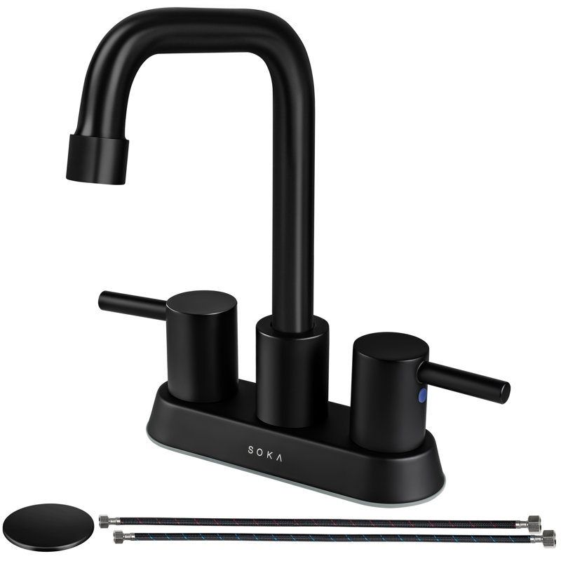 SOKA Centerset Singlehandle Bathroom Faucet with Drain Assembly & Reviews Wayfair